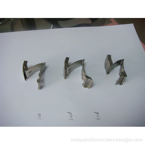 factory wholesale stainless steel buckles for bracelets with QR code